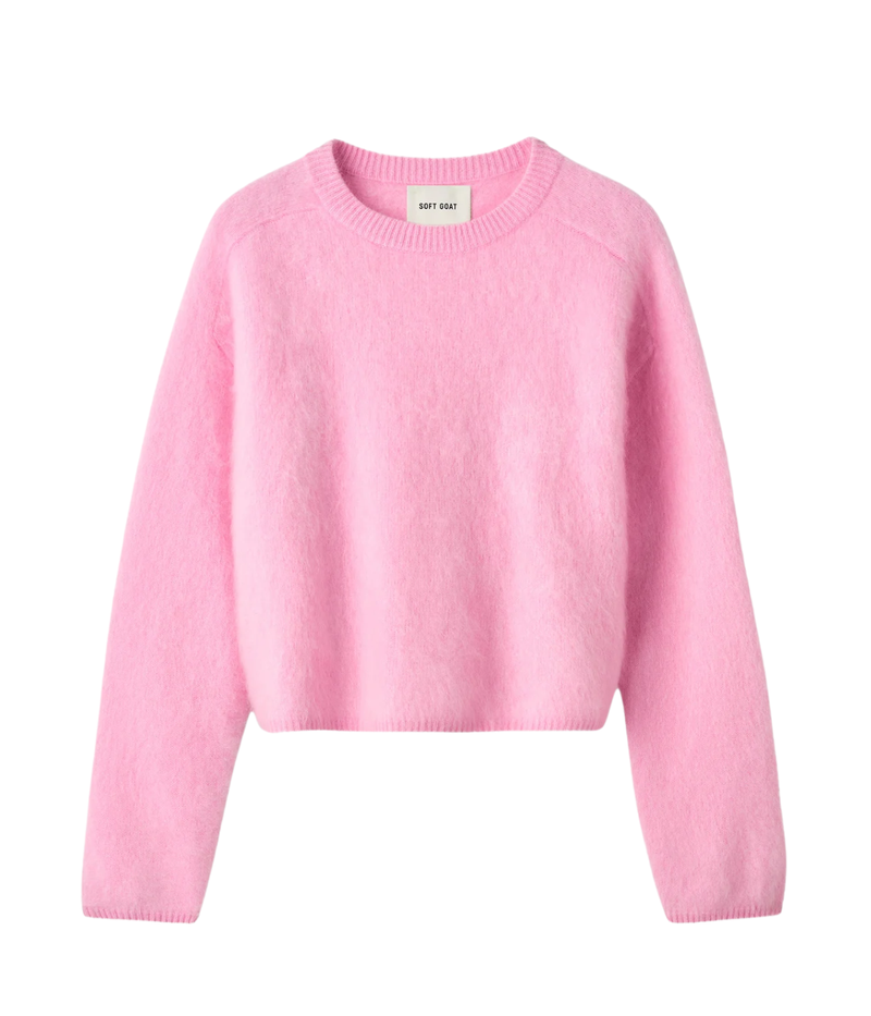 Brushed Crewneck in Pink
