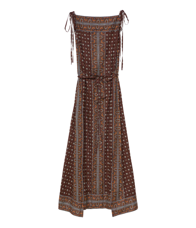 Amarante Dress In Terre Foulard De La Mer