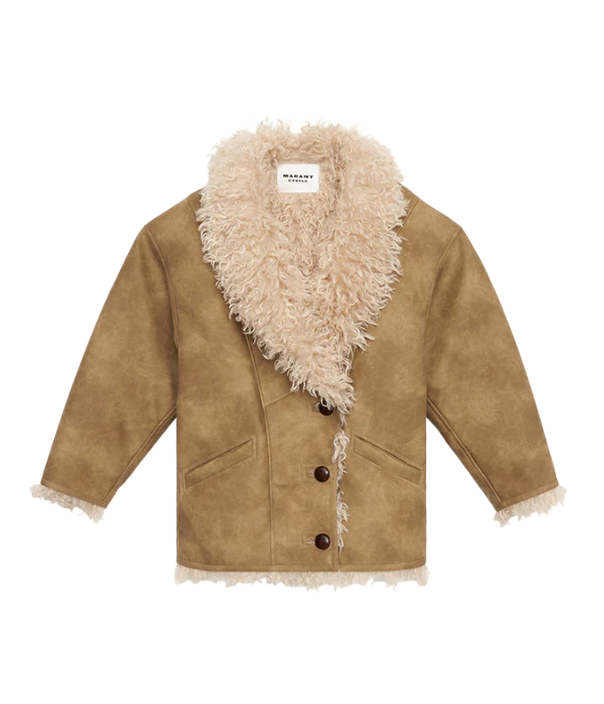 Clea Coat in Taupe