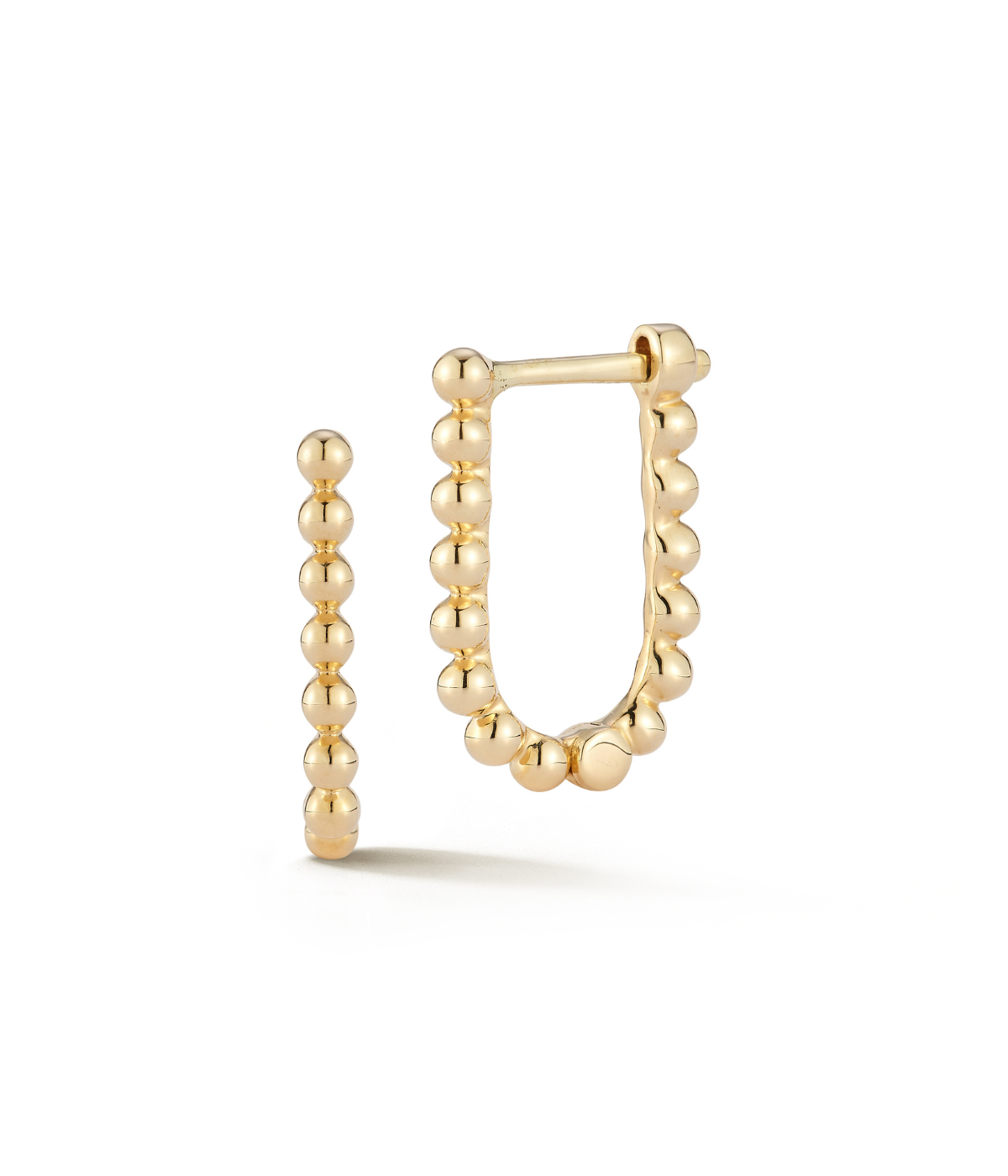 Poppy Rae U Hoop in 14k Yellow Gold