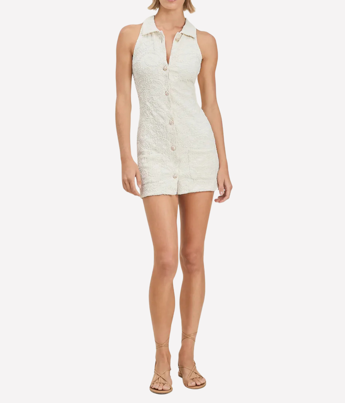 Collins Dress in Coconut Swirl