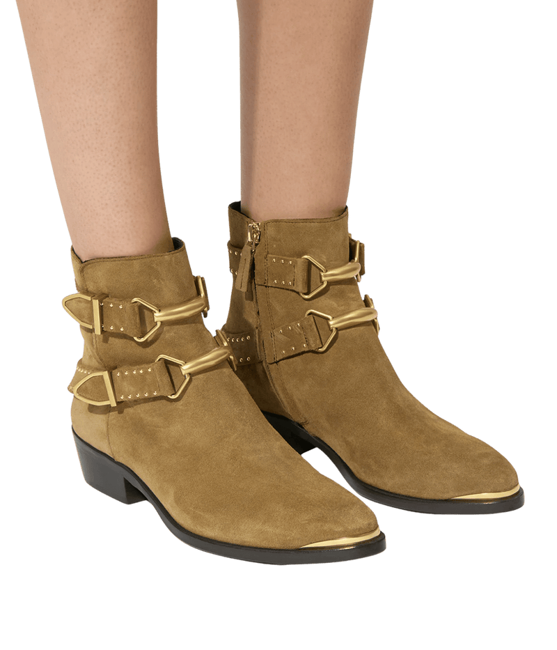 Zalya Boot in Taupe by Isabel Marant