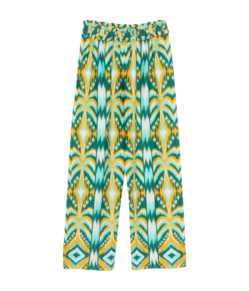 Tropical Tapestry Pants in Off White