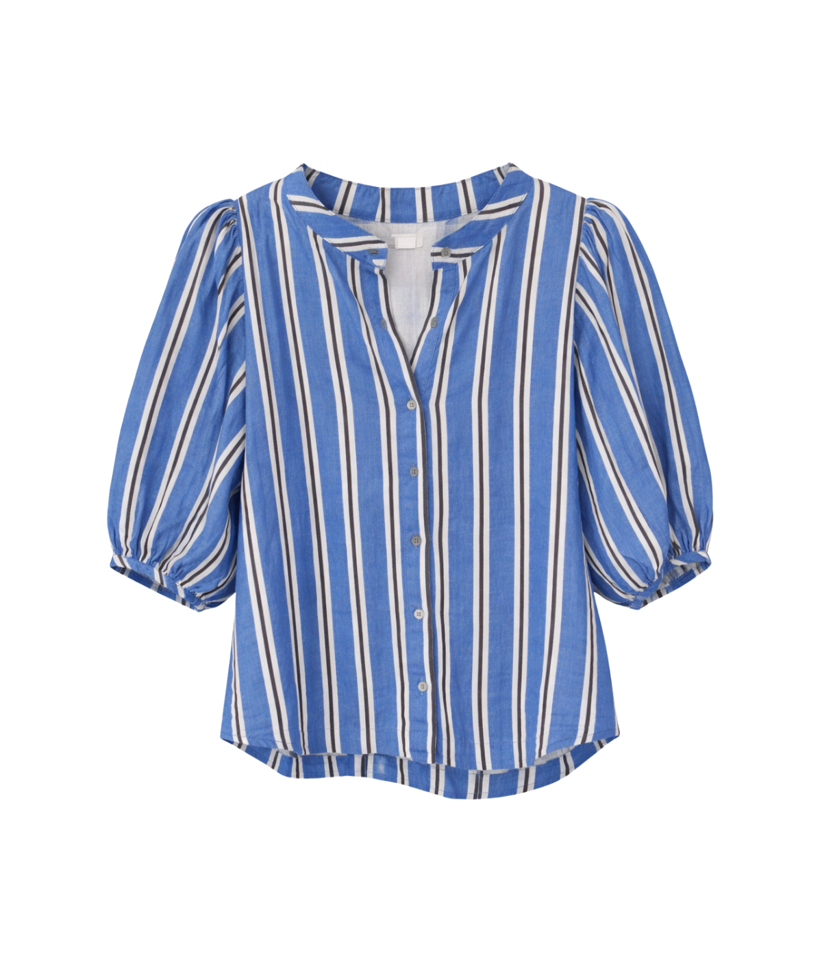 Bubble Linen Shirt in Blue Ivy Stripe