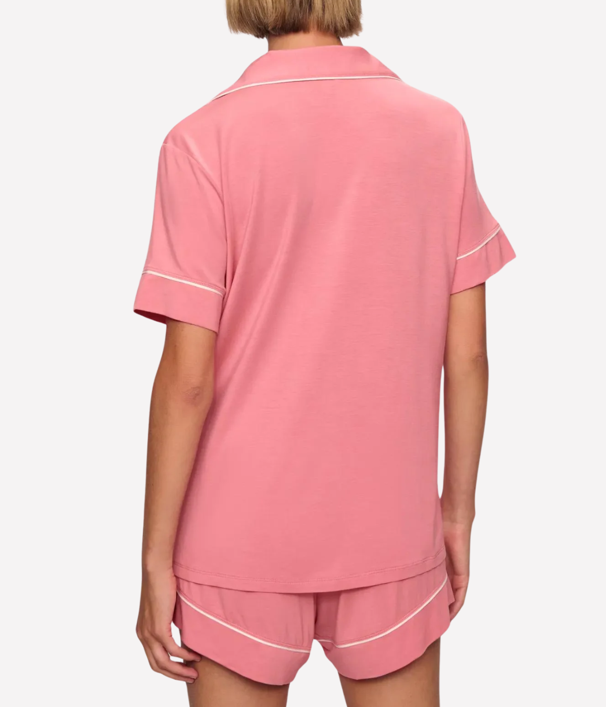 Gisele Short Sleeve PJ Set in Sunkissed Coral