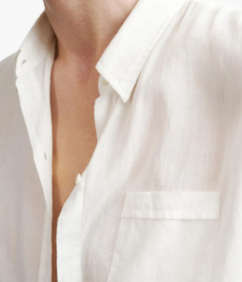 Cotton Voile Shirt In Ivory
