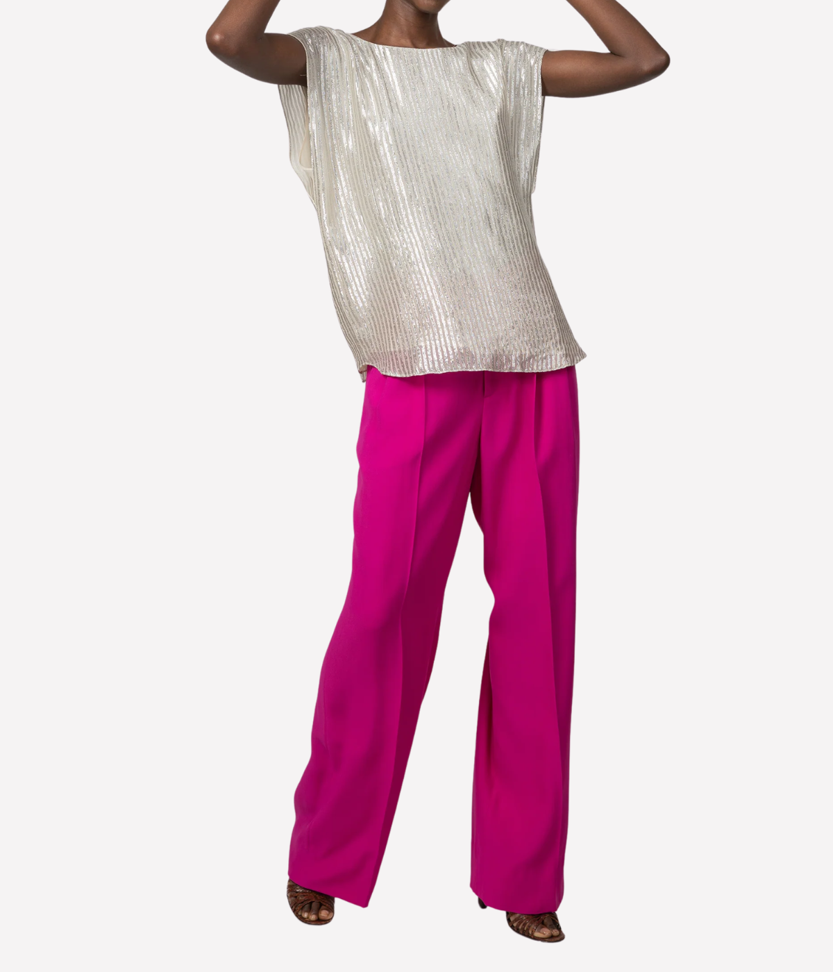 Castleton Top In Ivory & Silver