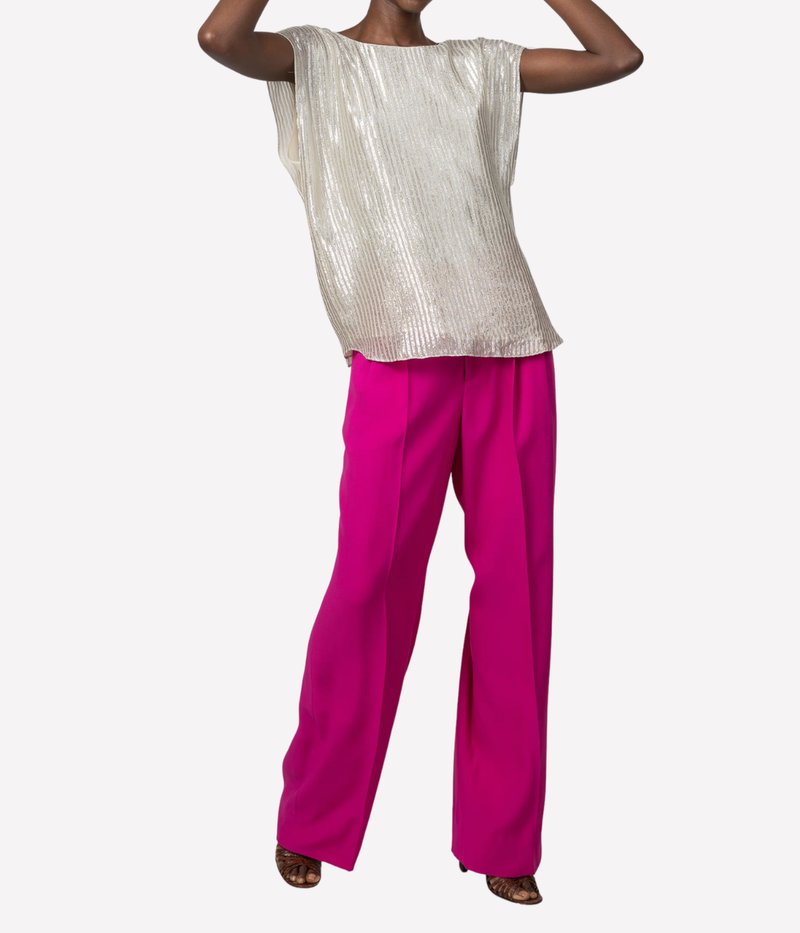 Castleton Top In Ivory & Silver