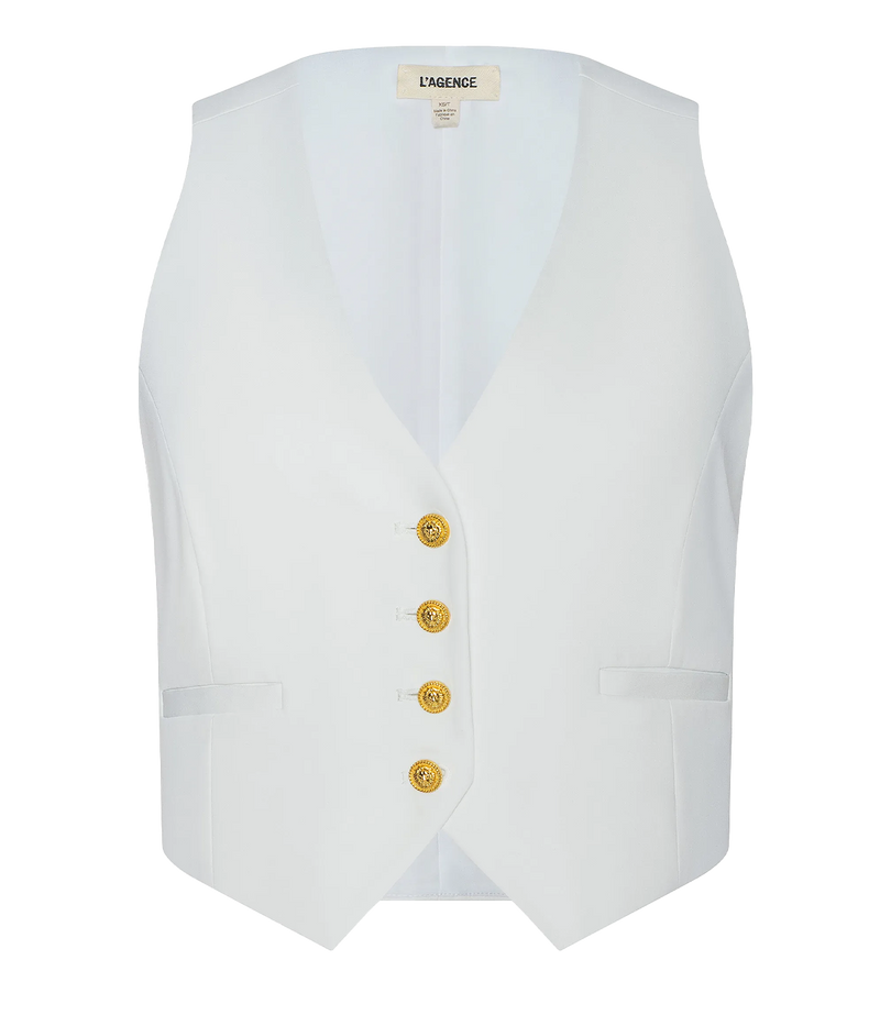 Jianna Short Vest In Ivory