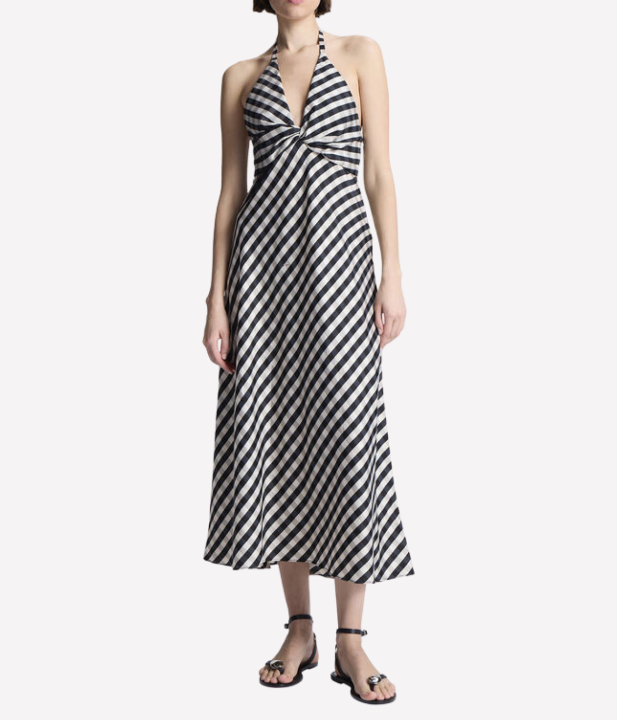Diane Dress in Black Tan