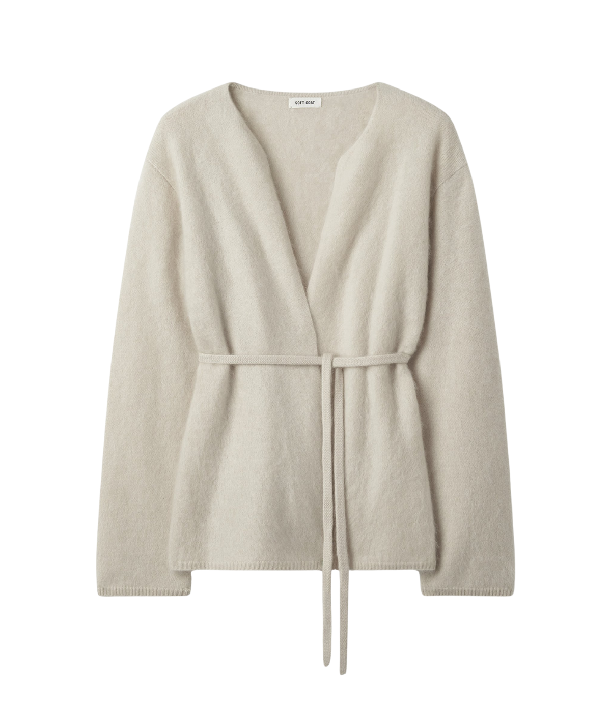 Brushed Cardigan in Chalk