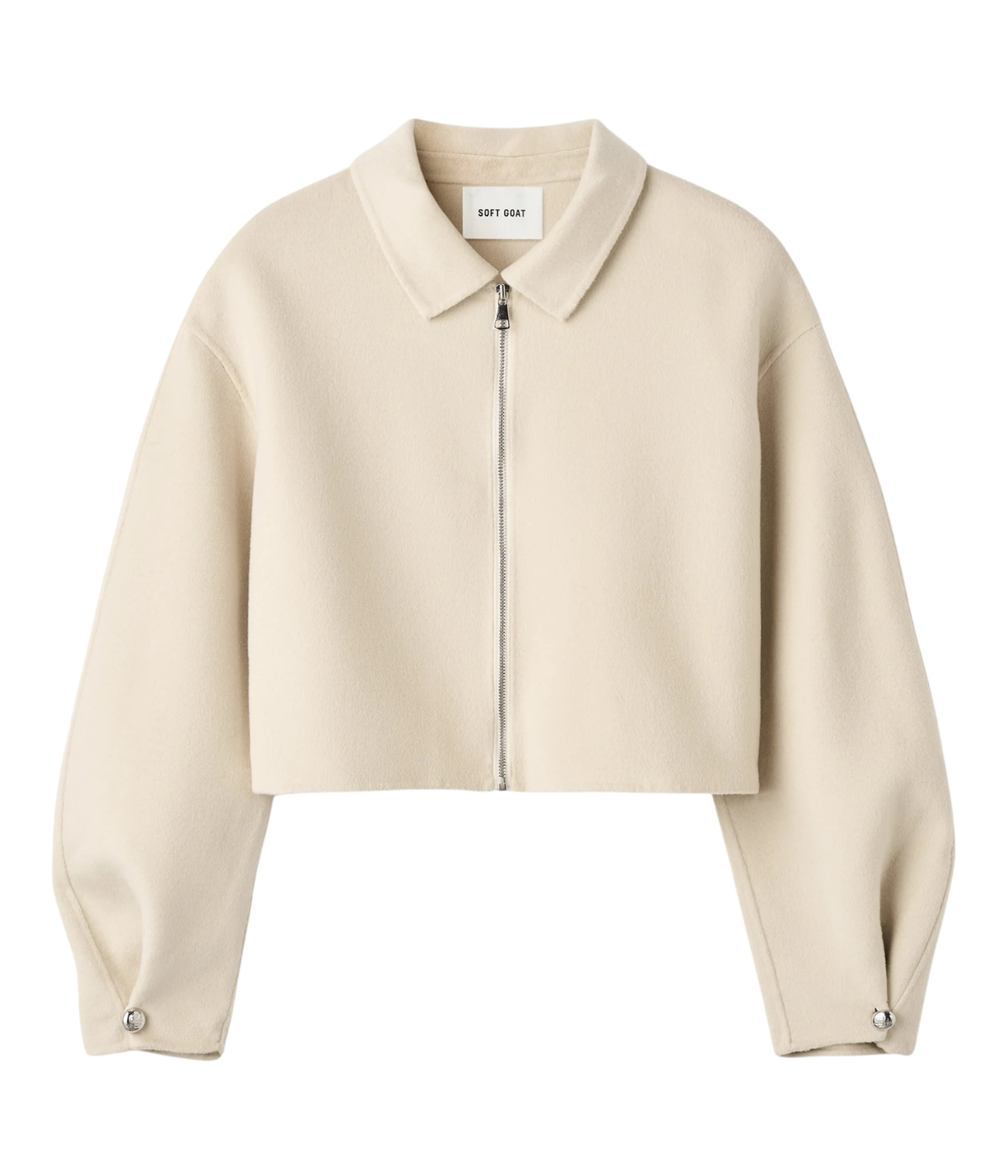 Zip Jacket in Cream