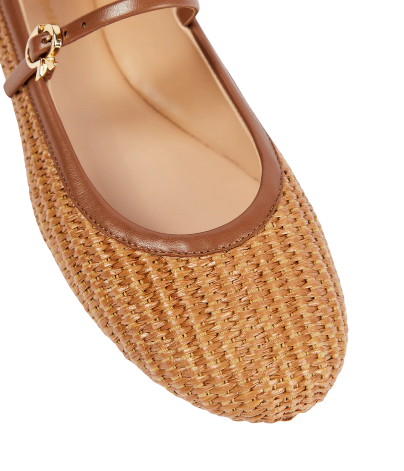 Carla Ballet Flat In Cuoio
