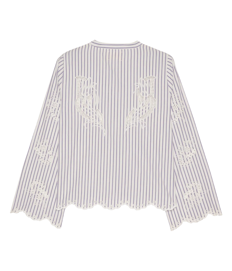 Cecilie Shirt In Purple Stripe