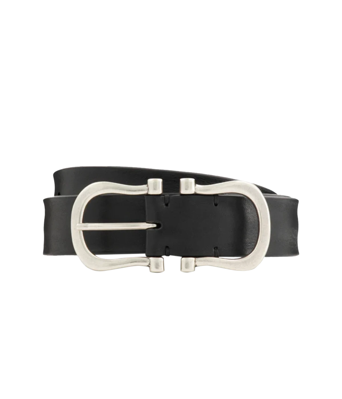 Baby Silver Nicky X Belt in Black