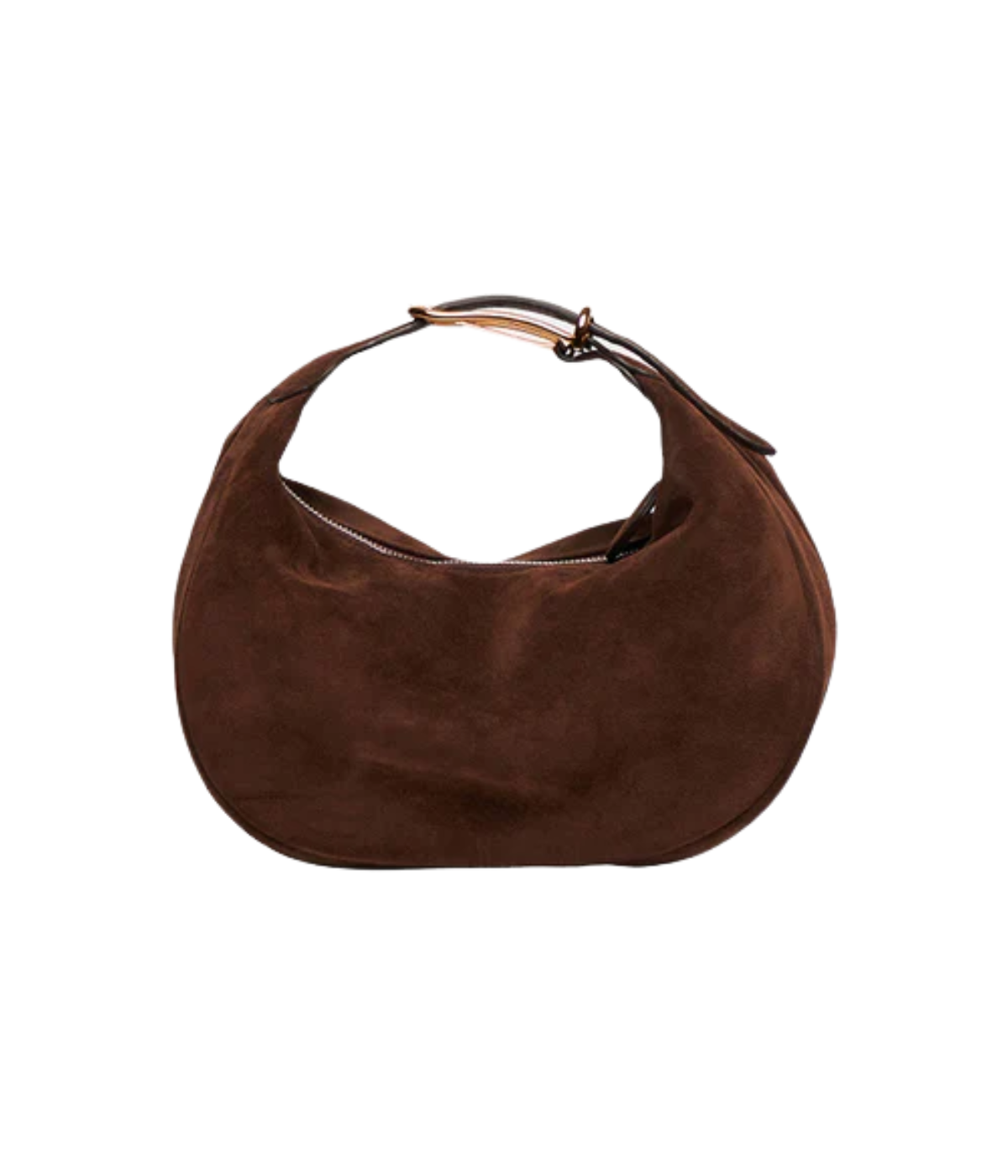 Moon Pouch in dark brown