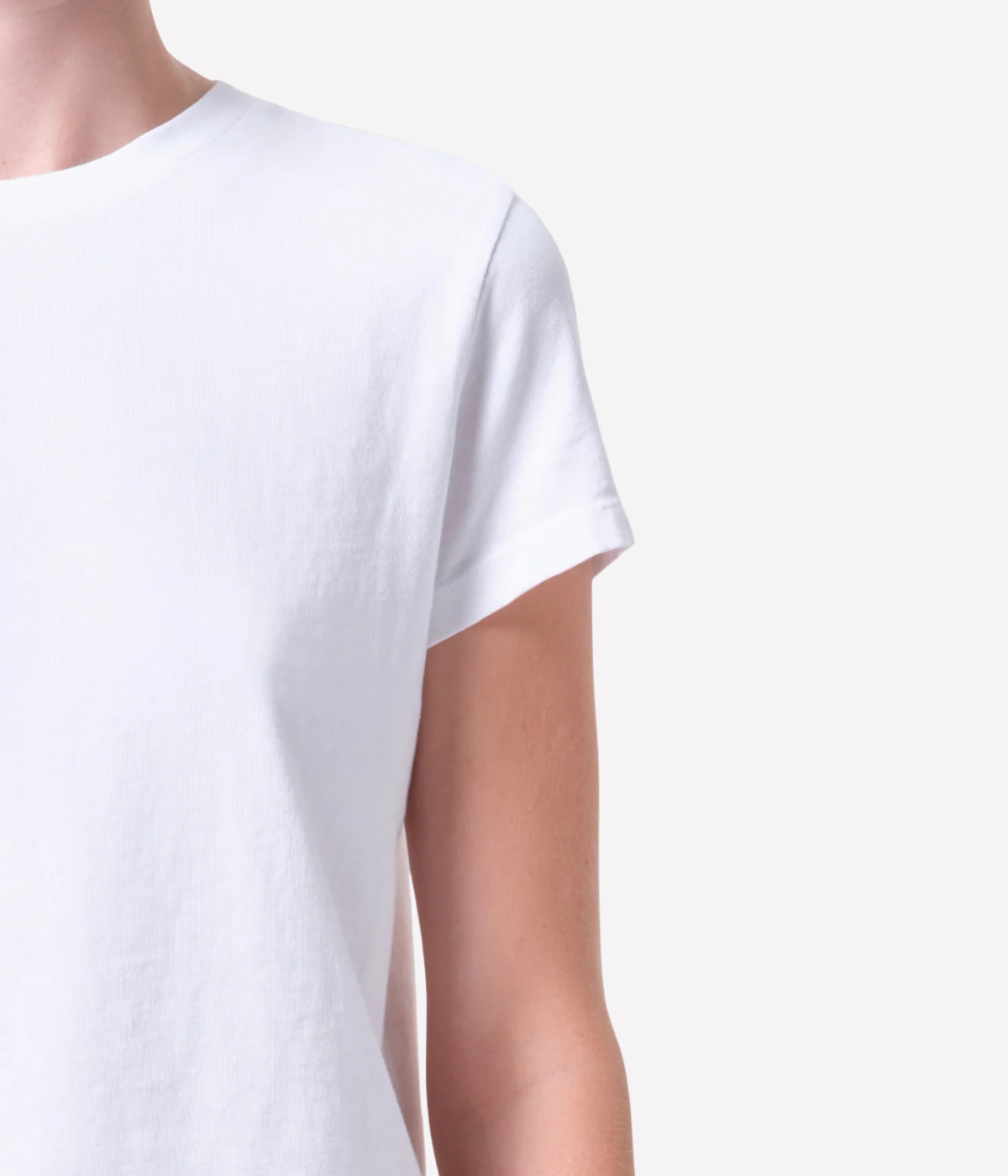 Long Line Adine Tee in White