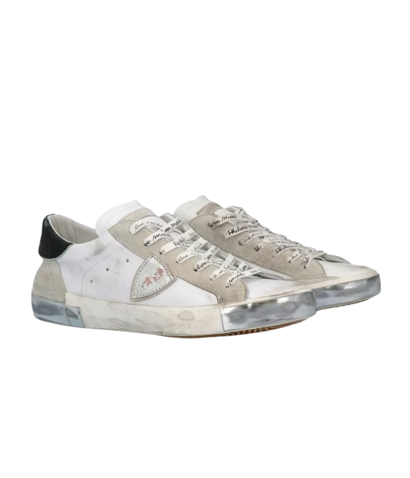 PRSX Low Woman in Foxy Lamine & Blanc Argent