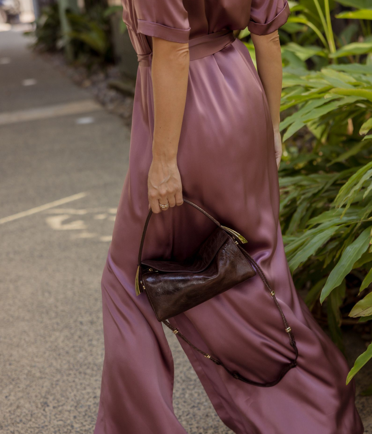 Klement Cargo Pocket Dress In Dusky Orchid