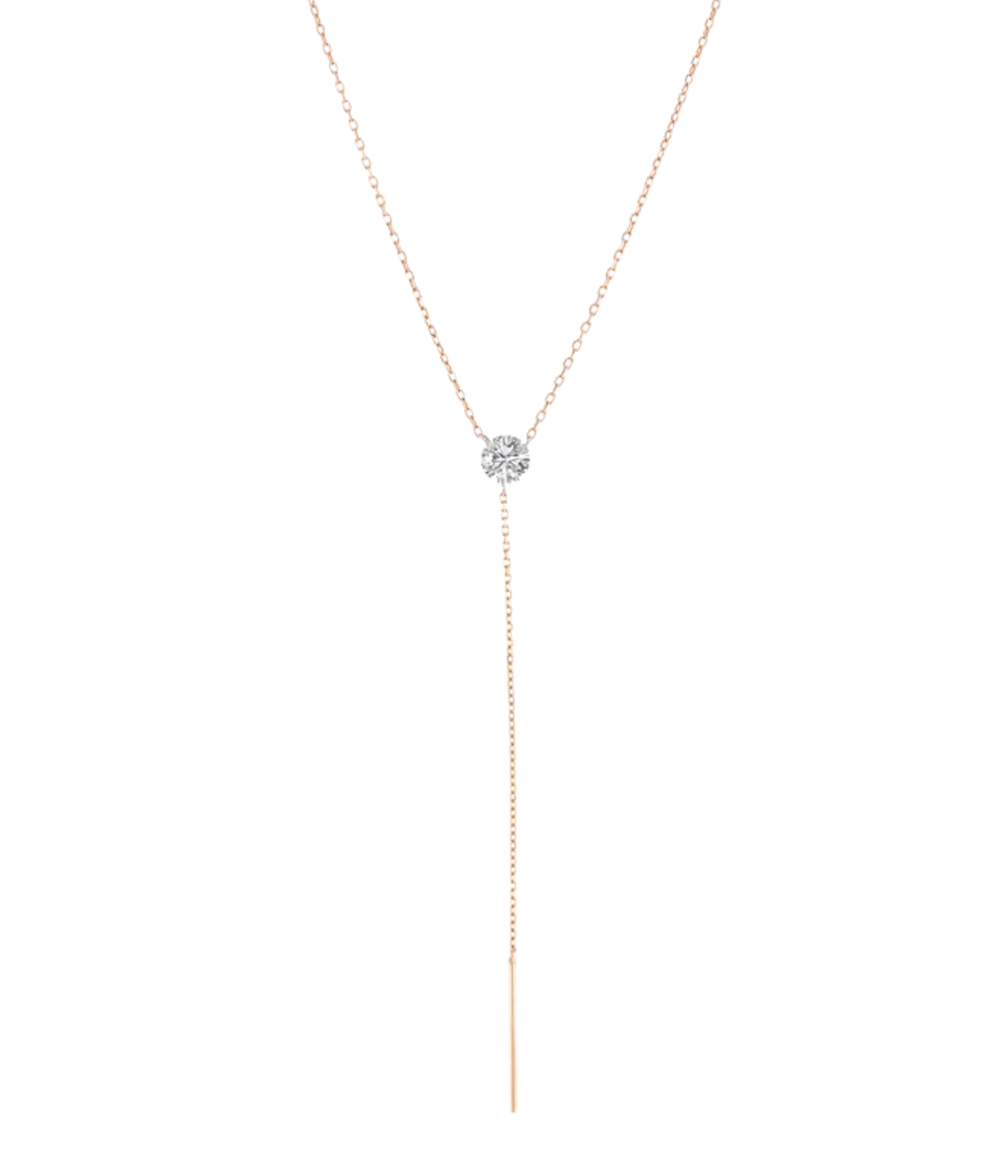 Pierced Diamond Lariat