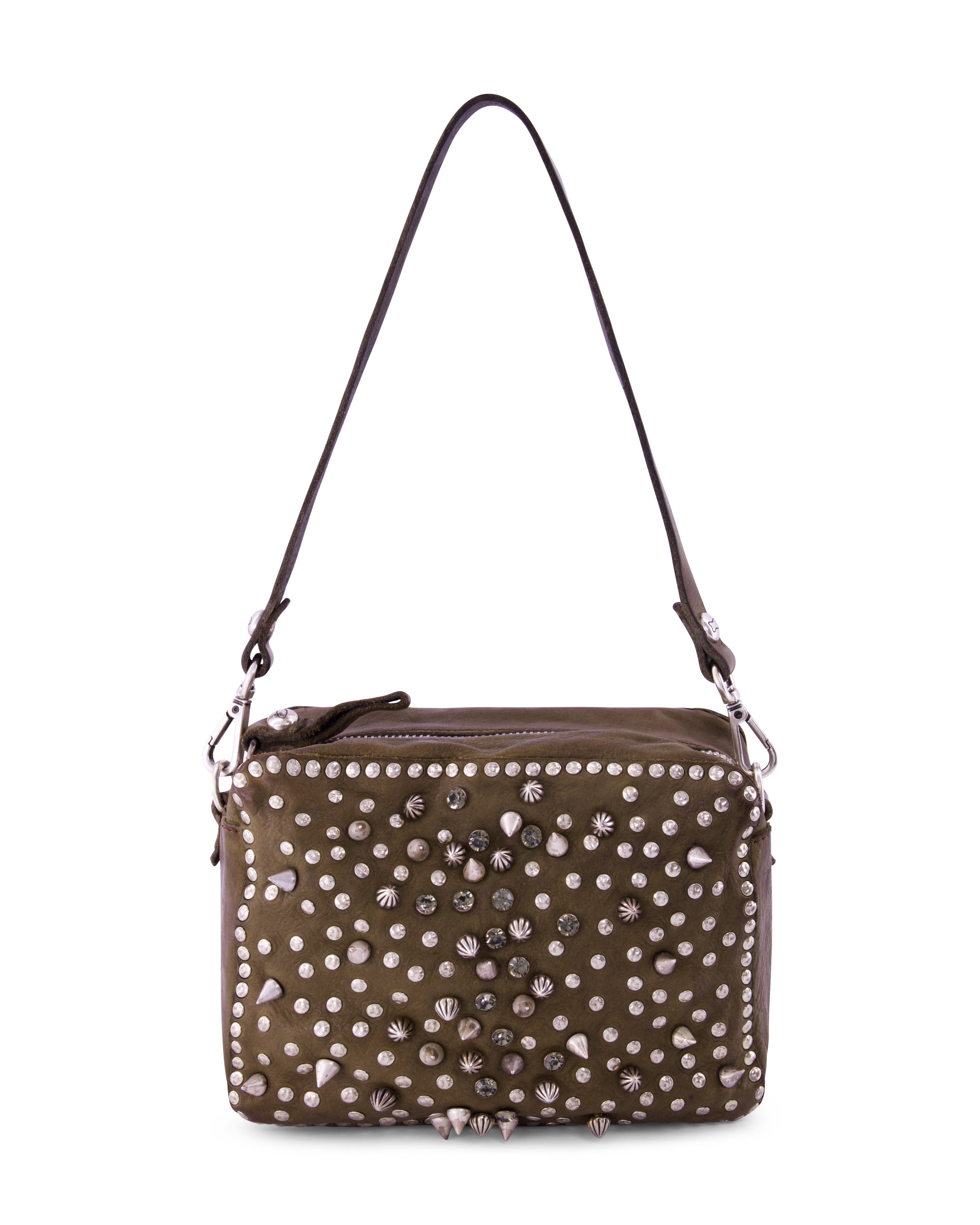 Rock Stud Bowling Bag in Military