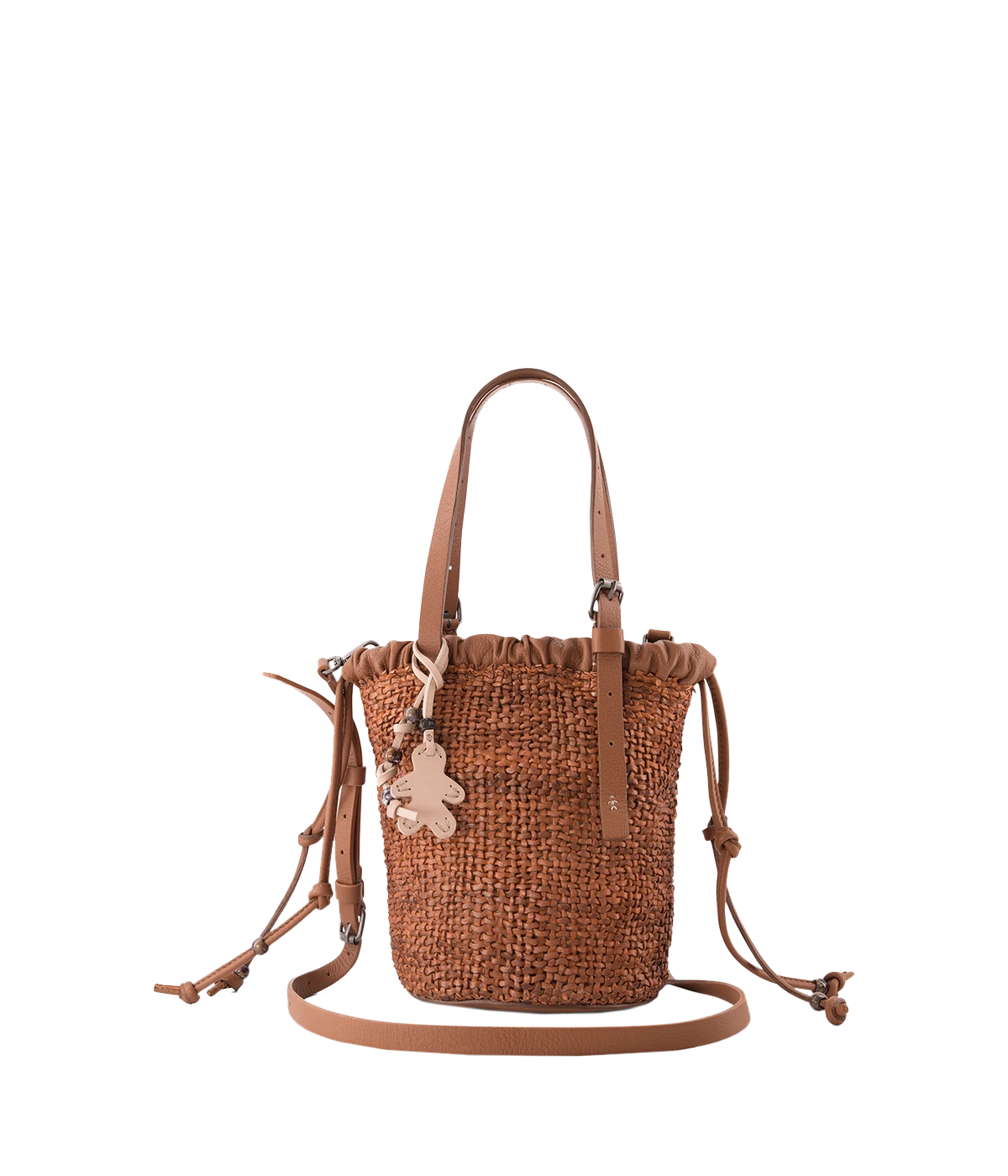 Bag Secchiello Arricciato in Cuoio