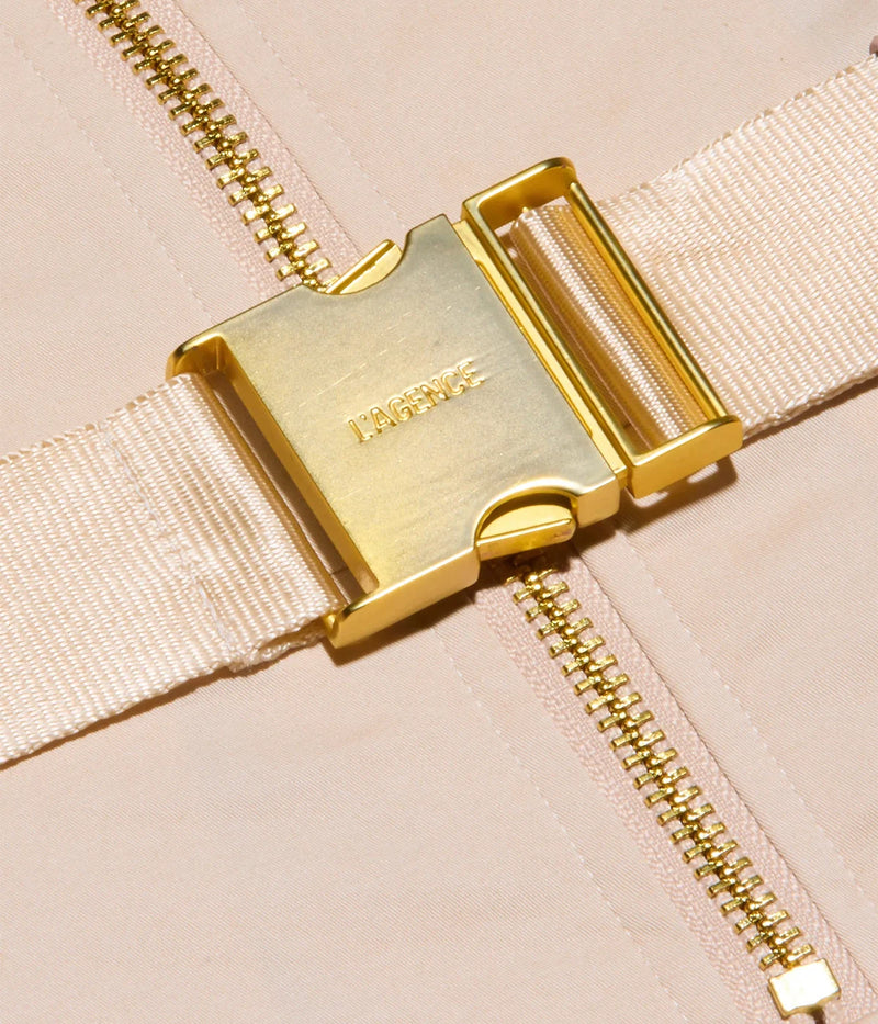 Kylo Belted Shirt Dress in Biscuit