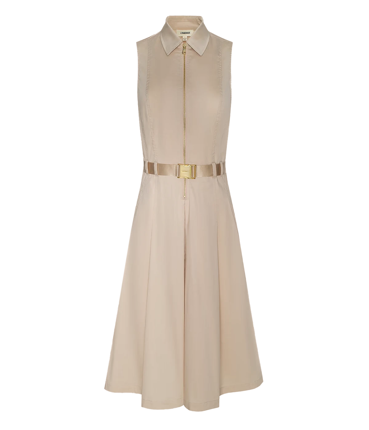 Kylo Belted Shirt Dress in Biscuit