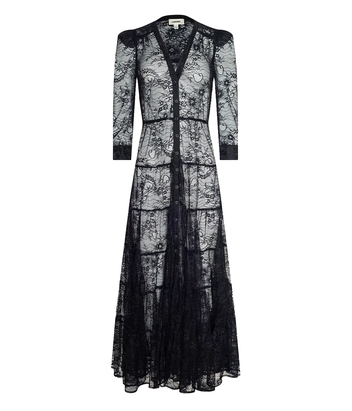Seraphina Lace Dress in Black