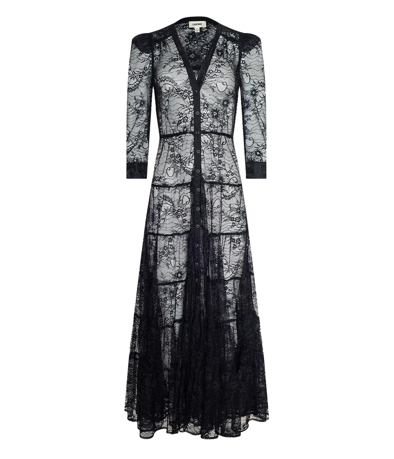 Seraphina Lace Dress in Black
