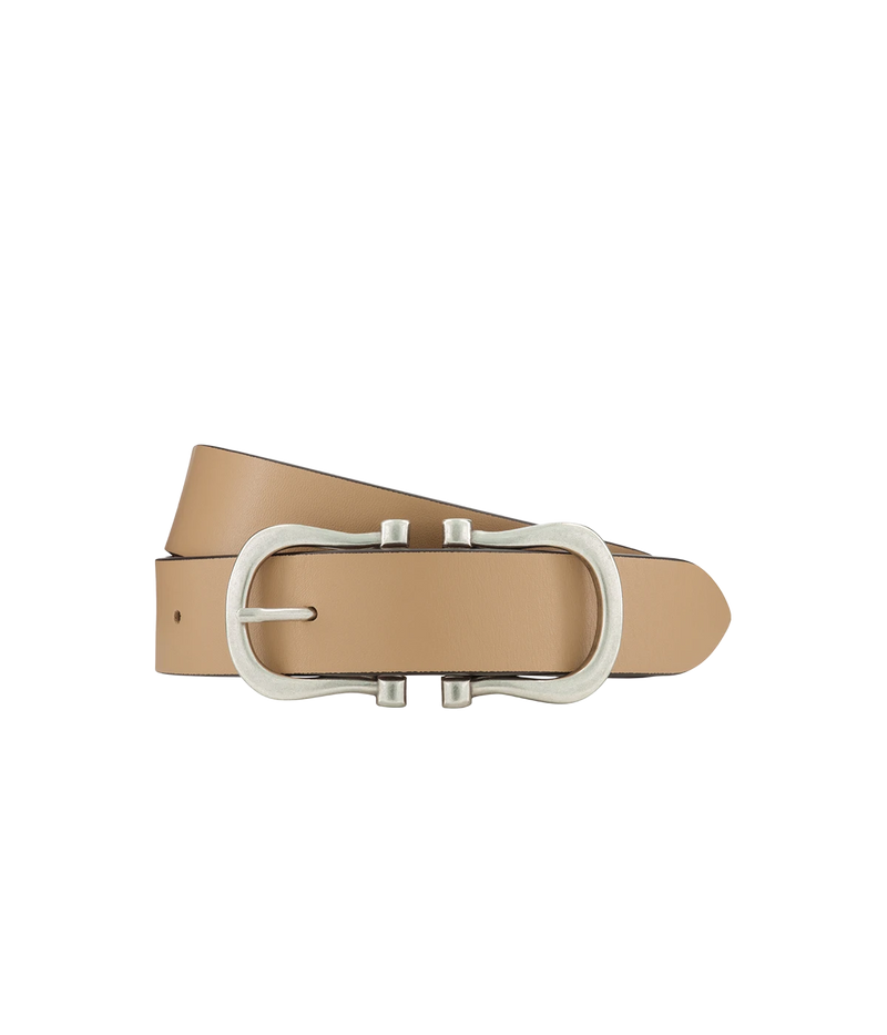 Baby Silver Nicky X Belt in Cappuccino
