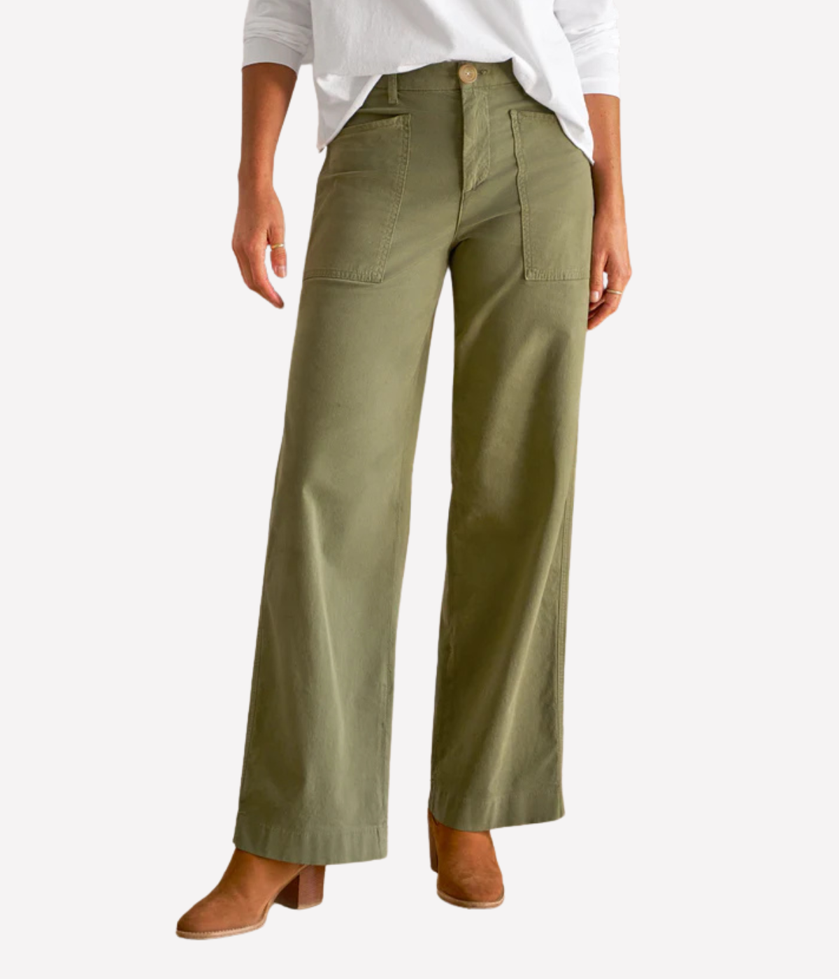 Limerick Wrap Pocket Pant in Olive
