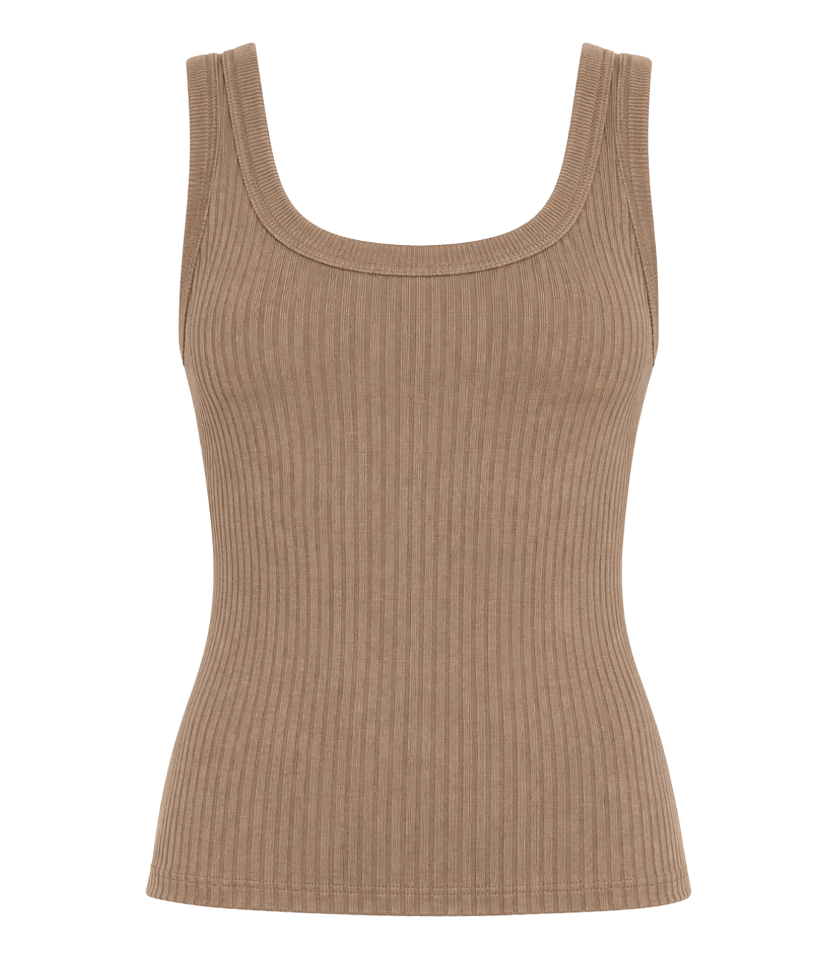Military Rib Crop Tank in ARMY