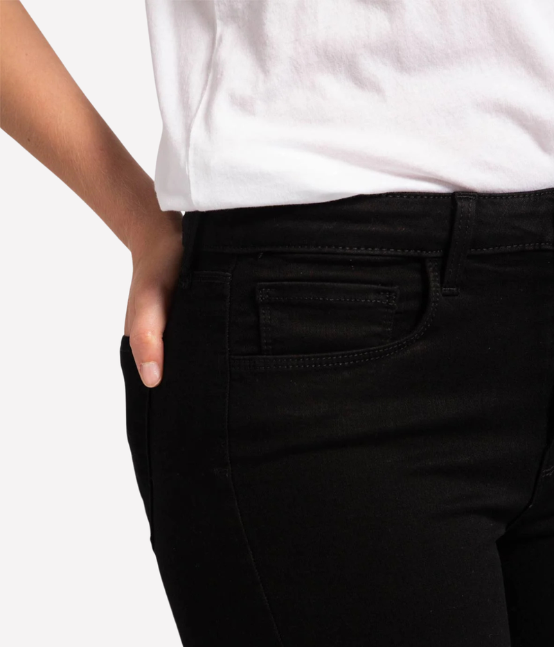 Marguerite High Rise Skinny Jean in Noir