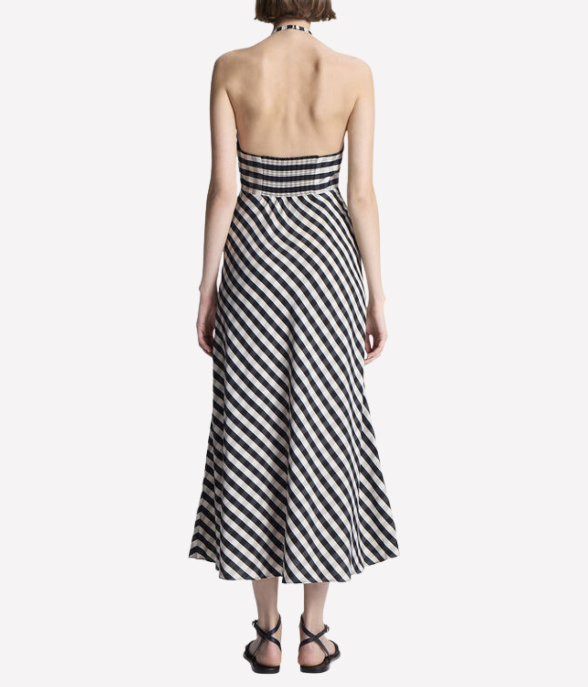 Diane Dress in Black Tan