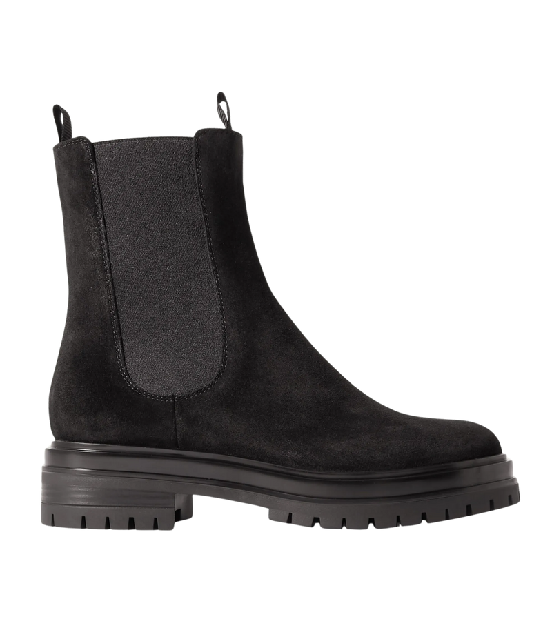 Chester Suede W Fur In Blackblack