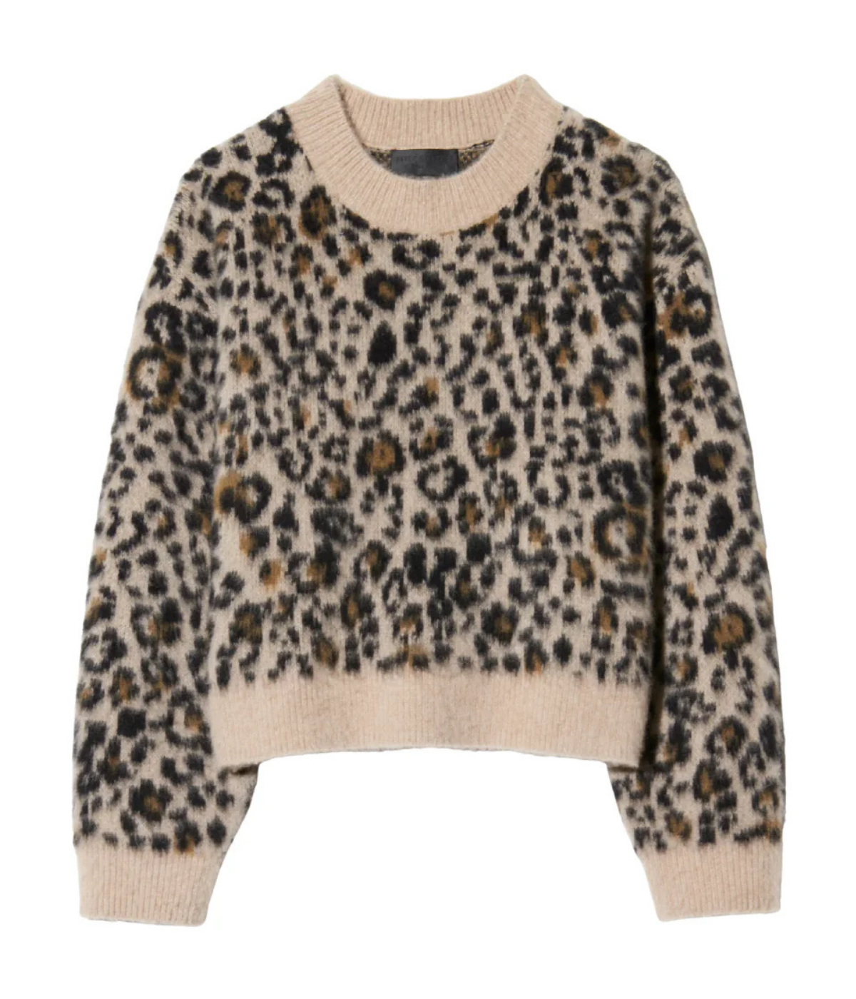 Zamire Sweater in Camel Leopard