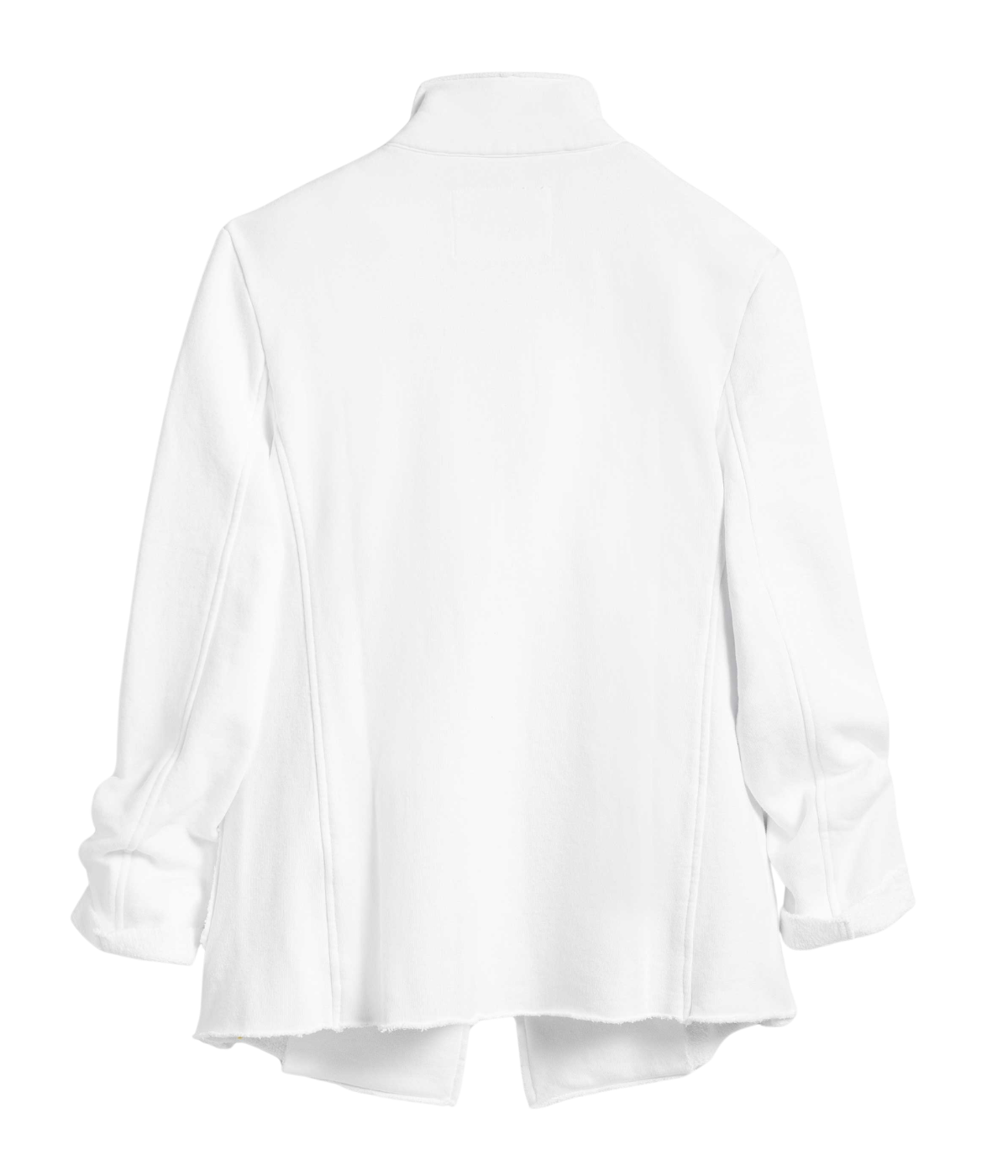 Sweatshirt Peacoat Blazer in White
