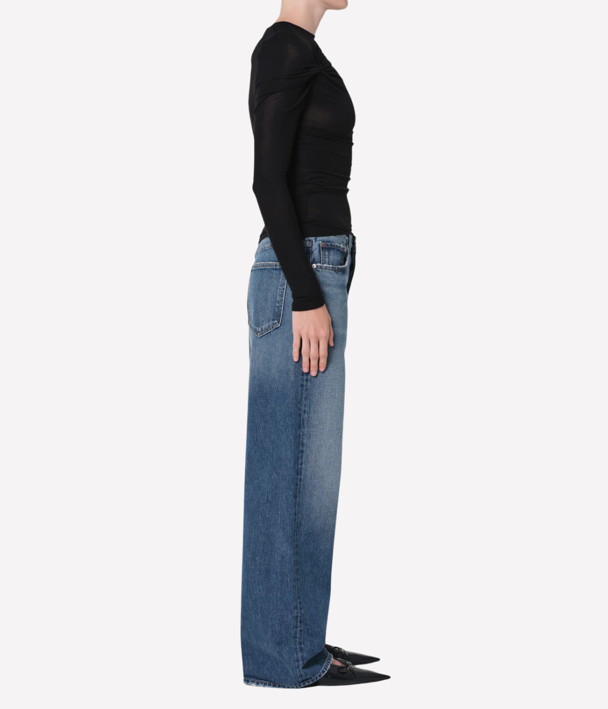 Low Slung Baggy Jean in Selection