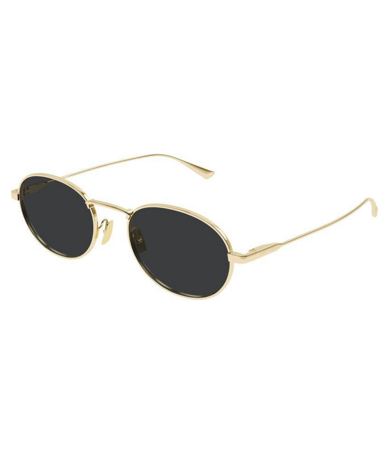 Small Round Sunglasses in Gold & Black