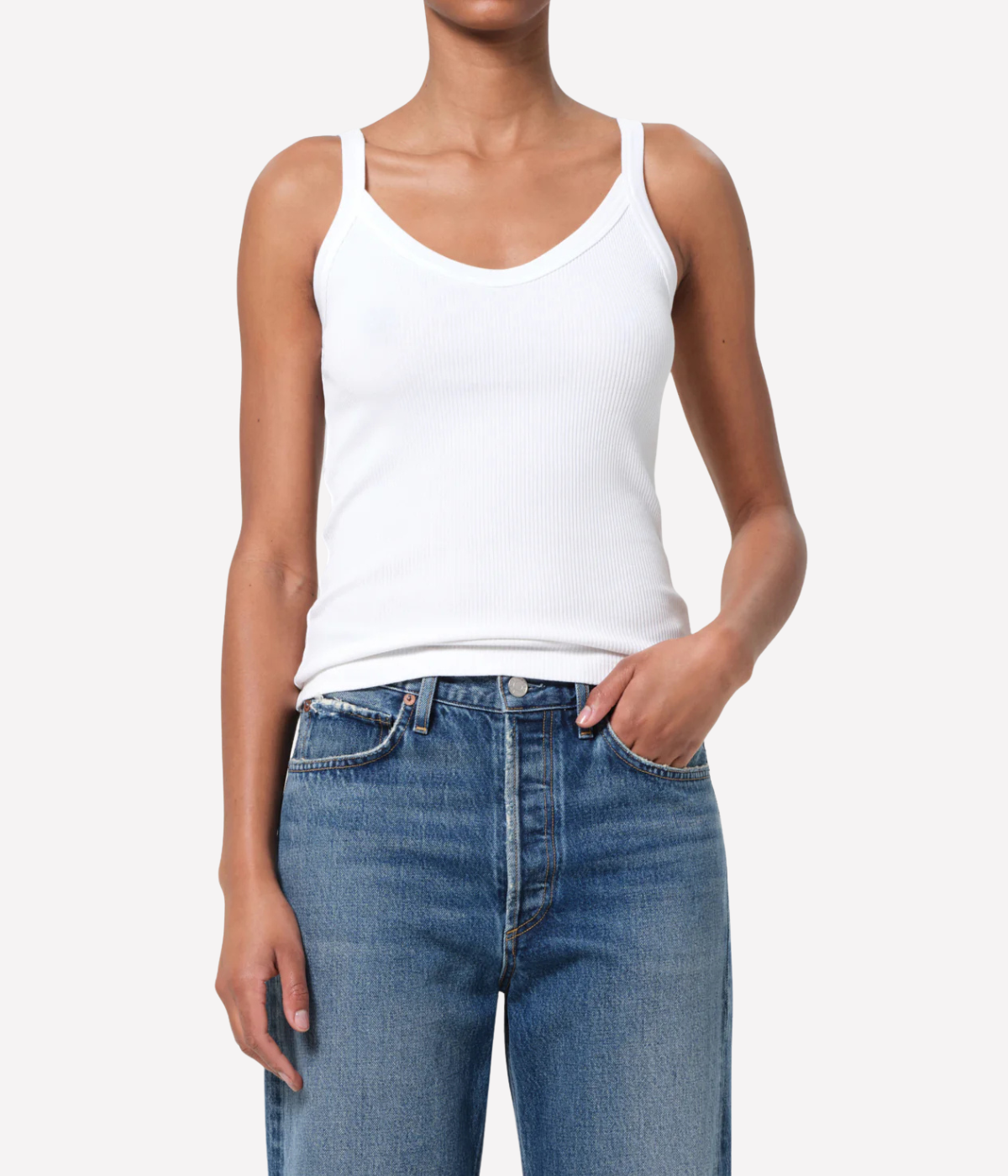 Jordan Tank in White