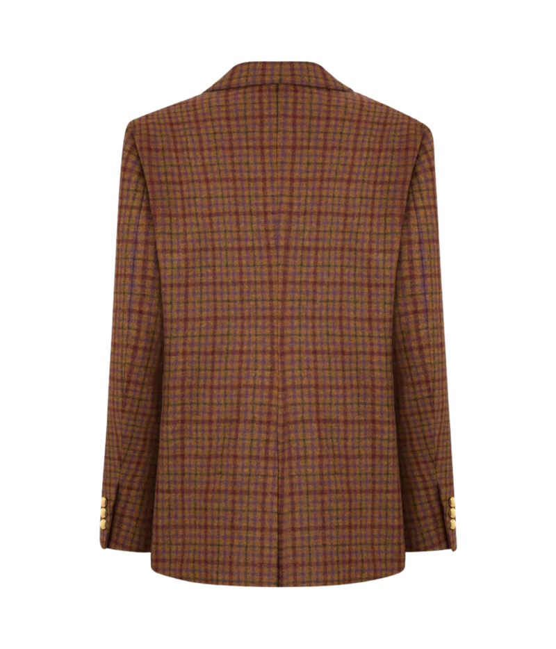 Blazé Milano Sweet Sea Nightbreak Blazer in Cinnamon Mix back view