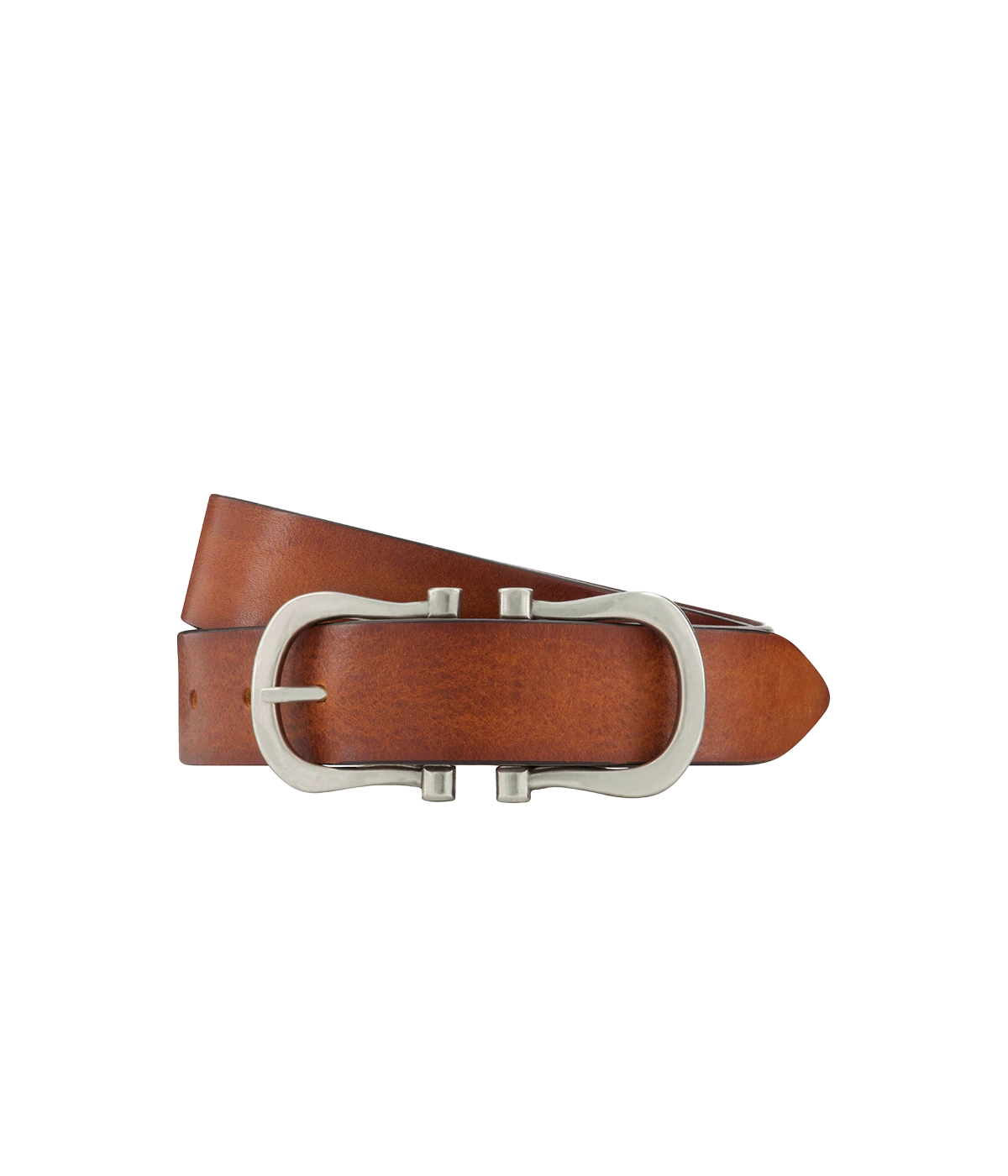 Baby Silver Nicky X Belt in Tan