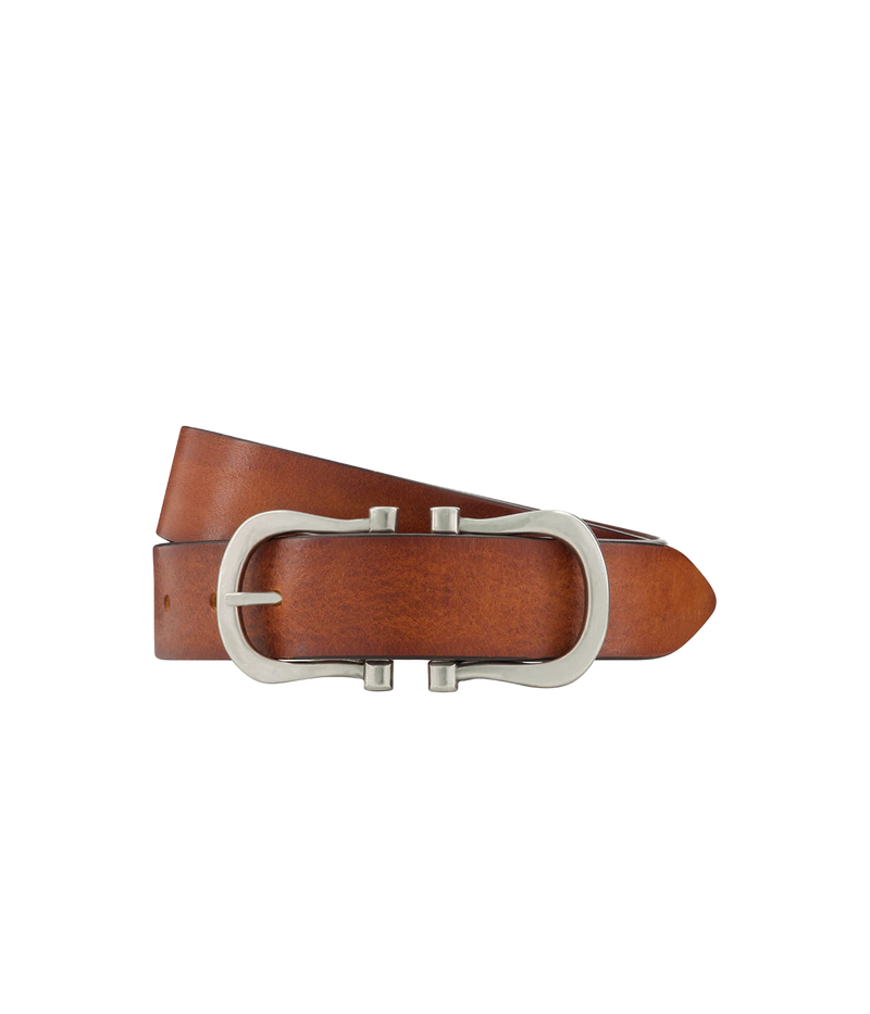 Baby Silver Nicky X Belt in Tan