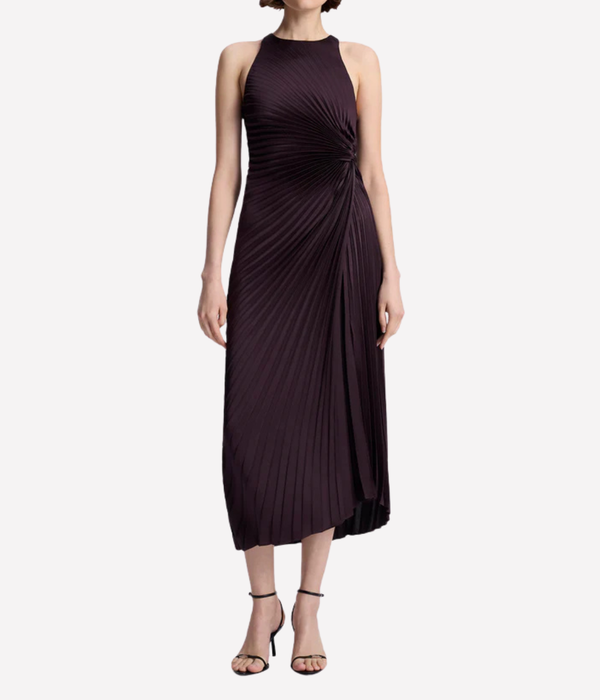 Reagan Dress in Deep Plum