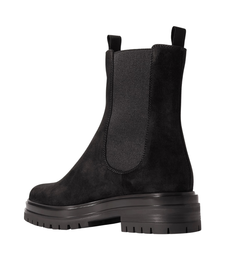 Chester Suede W Fur In Blackblack