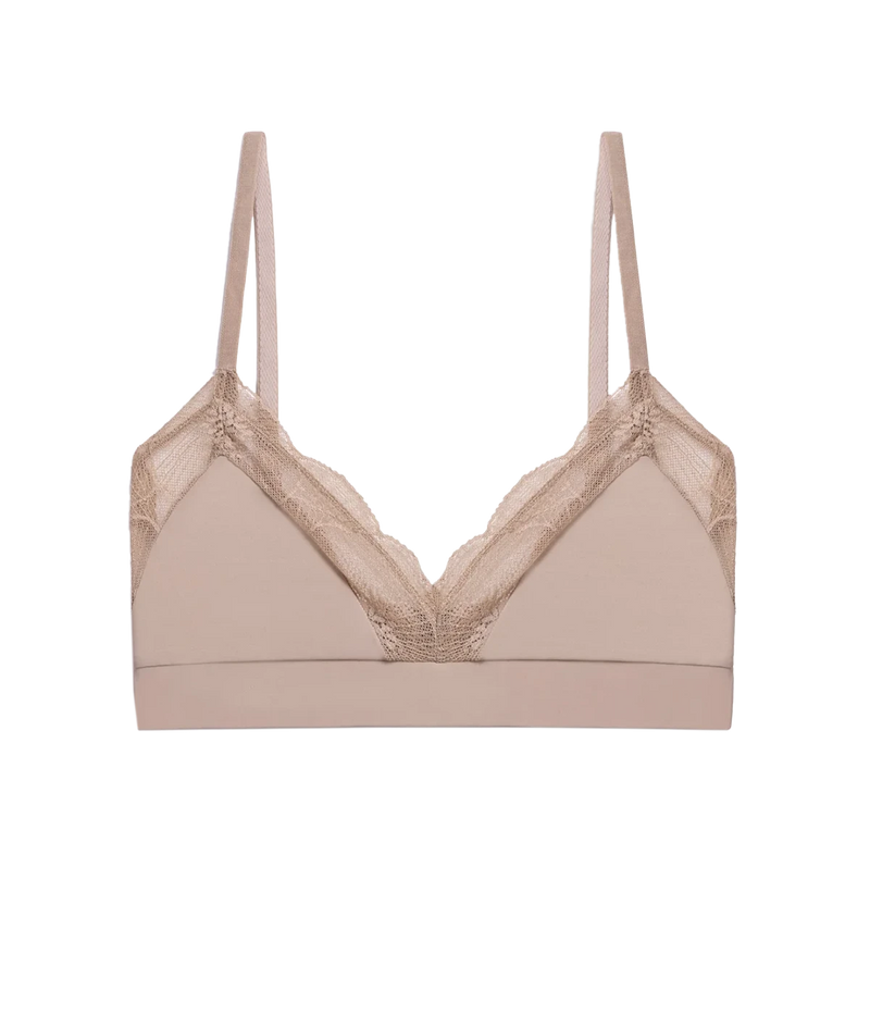 Anemone Soft Triangle Bra in Nude
