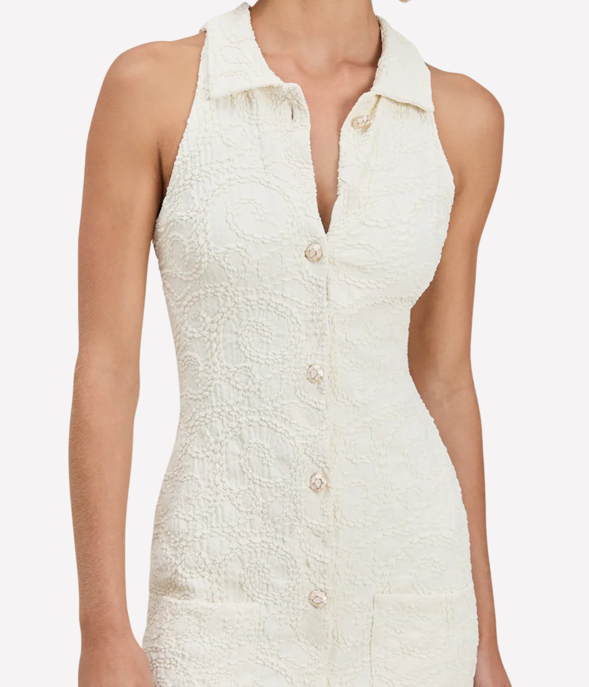 Collins Dress in Coconut Swirl
