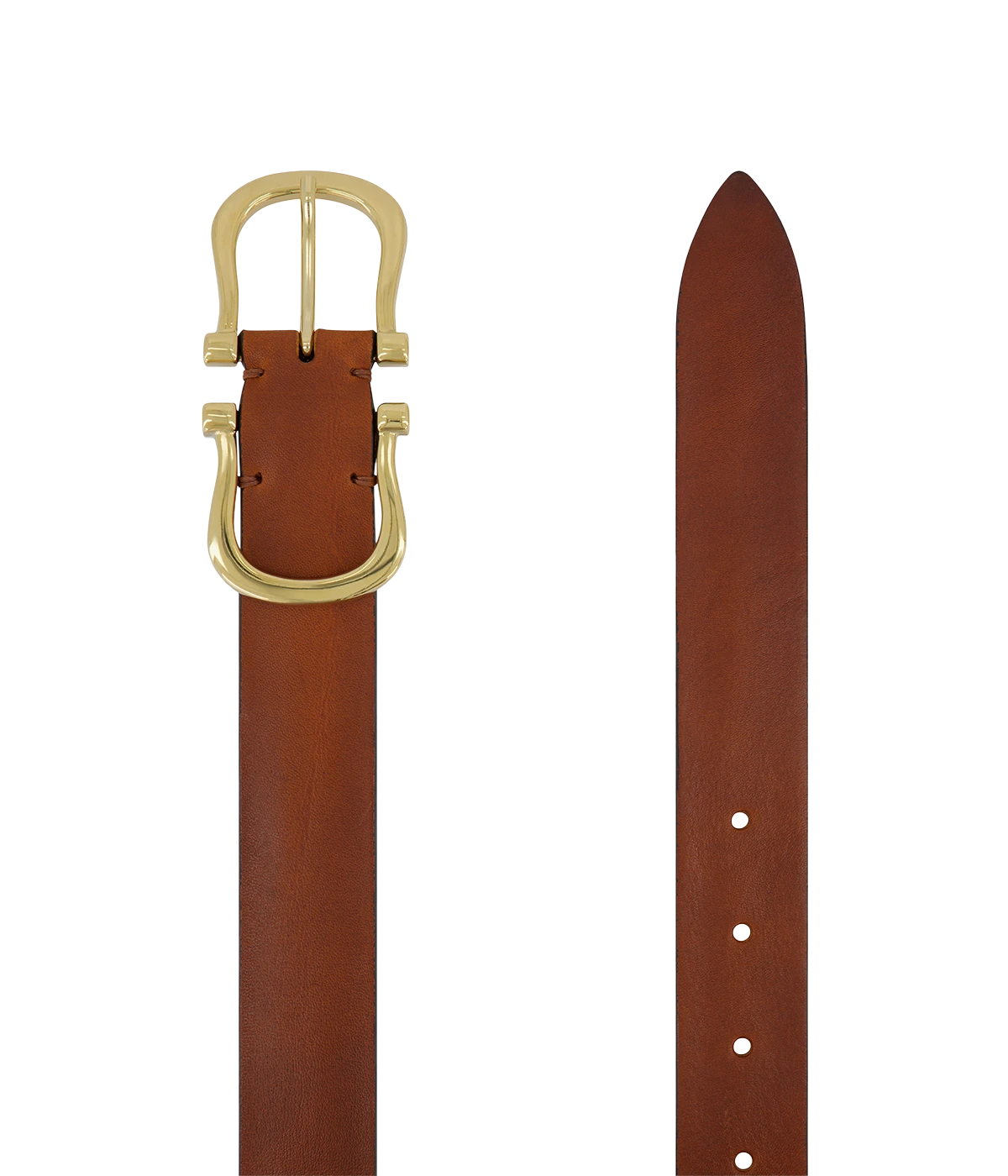 Baby Gold Nicky X Belt in Tan