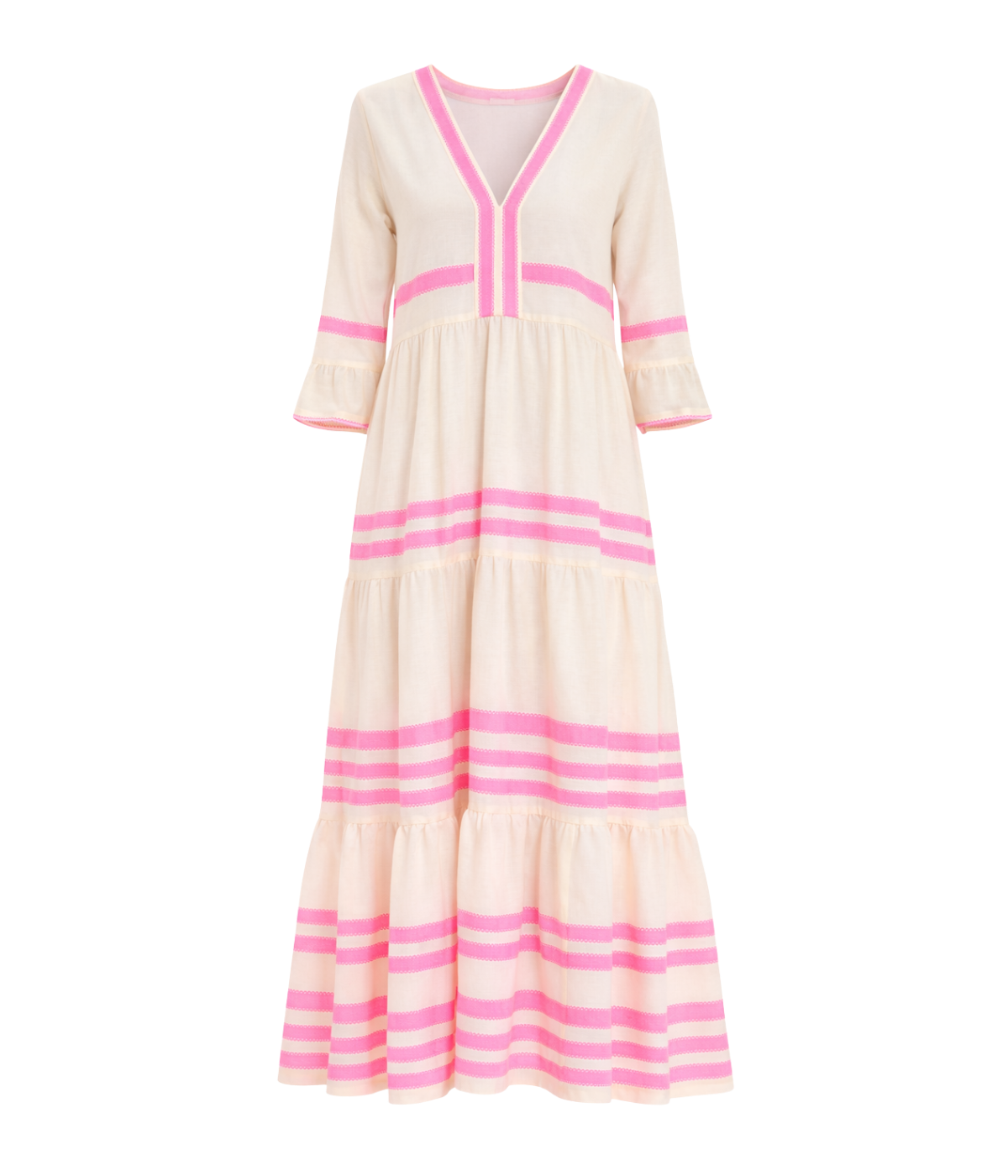 Hawi Flutter Dress in Zefeni Fuchsia